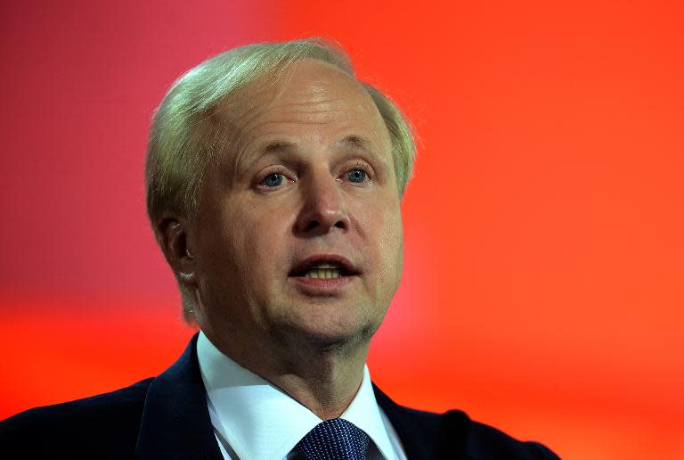 British energy giant BP CEO Bob Dudley speaks during a plenary session of the World Petroleum Congress in Moscow, on June 17, 2014