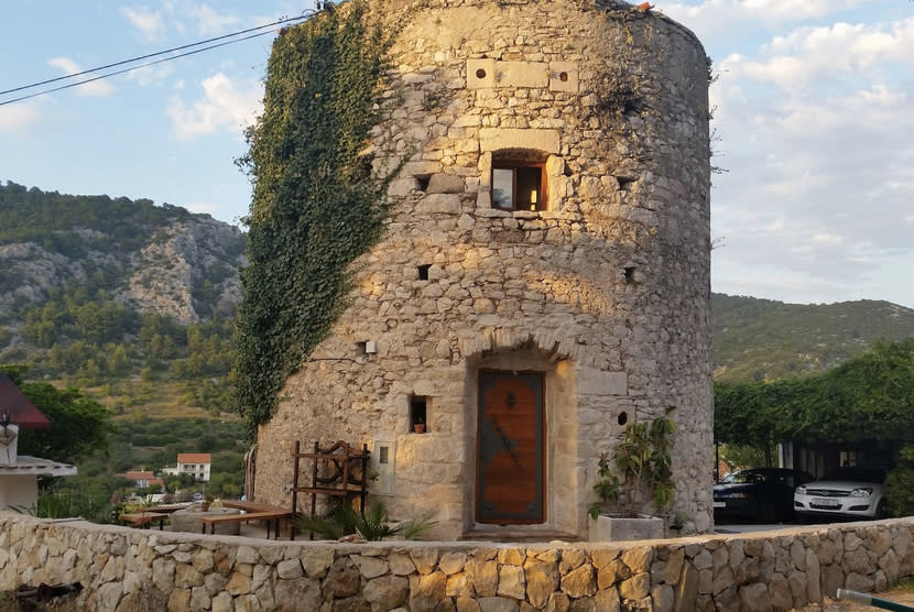 <p>The tower, which was built by the Franciscans as a windmill in 1761, has been converted into a two-bedroom home. (Airbnb) </p>