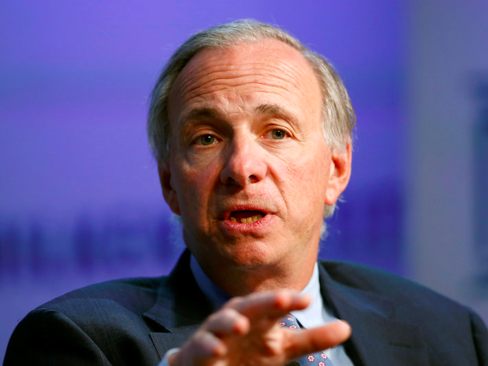 Raymond Dalio, Founder, Chairman and Co-Chief Investment Officer of Bridgewater Associates, speaks at the Milken Institute Global Conference in Beverly Hills, California, U.S., May 2, 2016. REUTERS/Lucy Nicholson