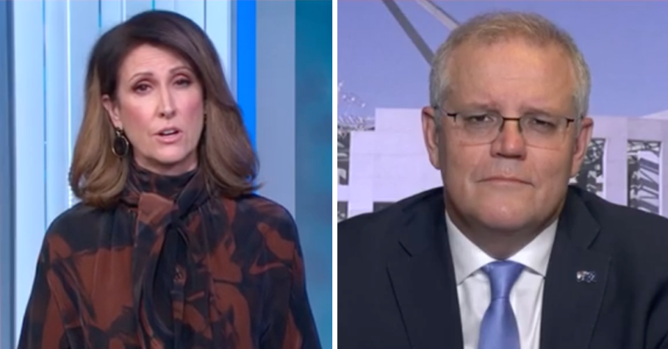 Nat Barr questioned Scott Morrison on Sunrise