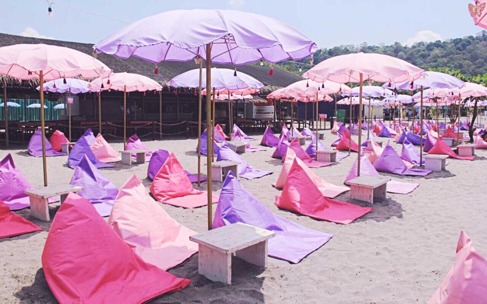 Pink Beach Inflatable Island