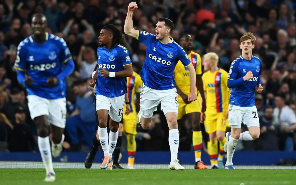 Michael Keane's goal helped get Everton back into the game - GETTY IMAGES