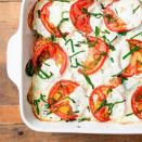 <p>High-protein quinoa makes this bake extra healthy, but fresh mozzarella and juicy tomatoes bring the decadence you’re hoping for. We love the addition of spinach to sneak in some extra veggies, making this the perfect side dish. </p><p><em><a href="https://www.delish.com/cooking/recipe-ideas/a22789171/caprese-quinoa-bake-recipe/" rel="nofollow noopener" target="_blank" data-ylk="slk:Get the recipe from Delish »;elm:context_link;itc:0;sec:content-canvas" class="link ">Get the recipe from Delish »</a></em></p>