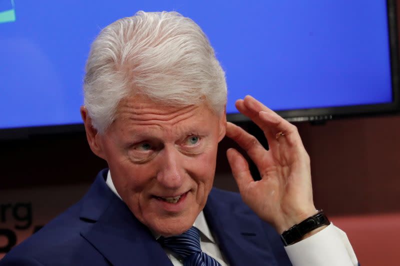 FILE PHOTO: Former U.S. President Bill Clinton attends the Bloomberg Global Business Forum in New York City