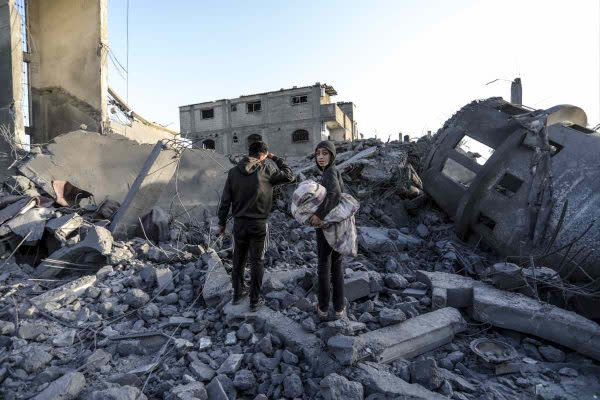 La ciudad de Gaza quedó destruida tras los constantes bombardeos de Israel 