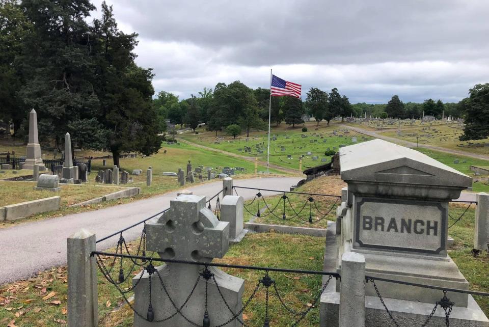 Blandford Cemetery in Petersburg, Virginia on May 30, 2021.