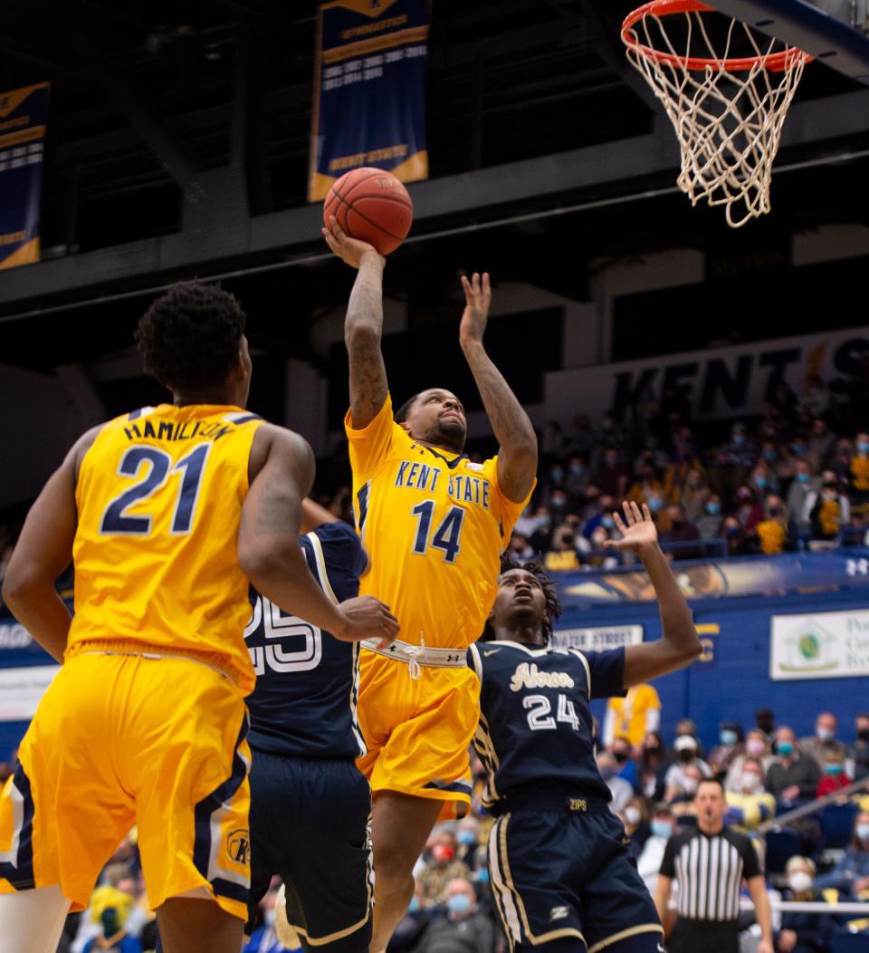 Kent State senior forward Tervell Beck scored 11 points in Friday night's victory over Akron at the M.A.C. Center.