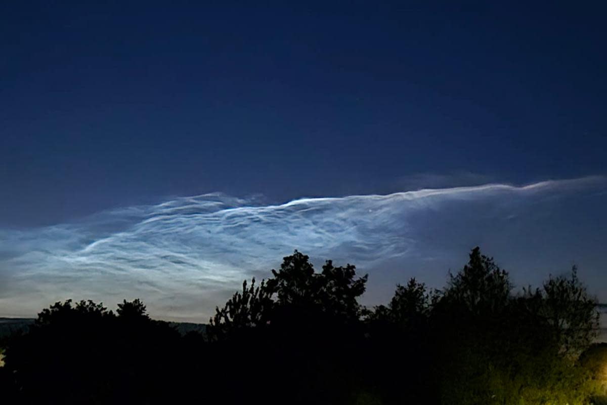 Extremely rare glistening clouds have been spotted above Norfolk <i>(Image: Adam Forster)</i>