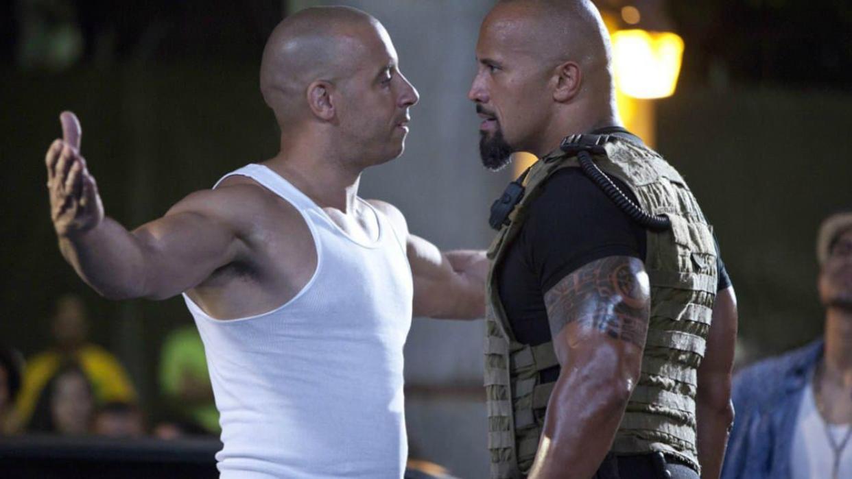 Vin Diesel et Dwayne Johnson dans 