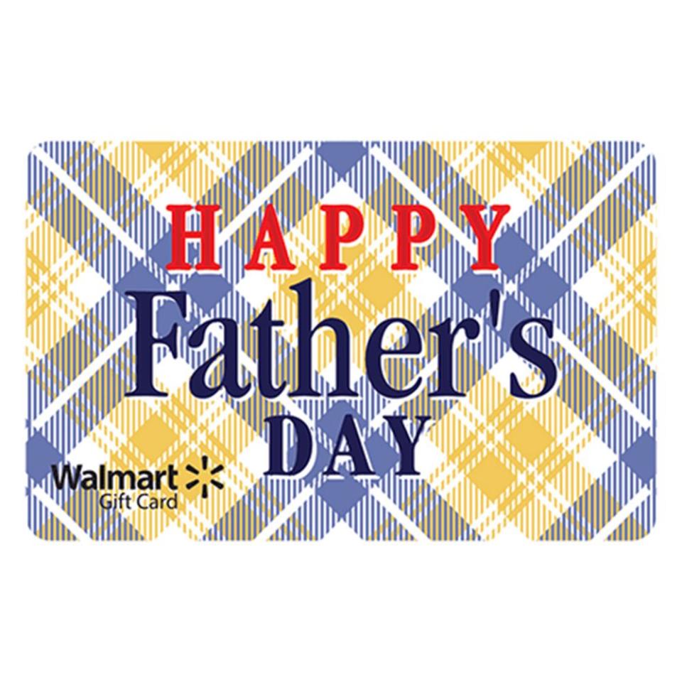 <p><a href="https://go.redirectingat.com?id=74968X1596630&url=https%3A%2F%2Fgiftcards.walmart.com%2Fip%2FDads-Cool-Plaid-Walmart-eGift-Card%2F301354065&sref=https%3A%2F%2Fwww.bestproducts.com%2Flifestyle%2Fg32259359%2Flast-minute-fathers-day-gifts%2F" rel="nofollow noopener" target="_blank" data-ylk="slk:Shop Now;elm:context_link;itc:0;sec:content-canvas" class="link ">Shop Now</a></p><p>E-Gift Card</p><p>walmart.com</p>