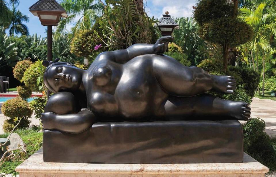 Fernando Botero's 'Reclining Woman' from Duque Arango Galeria, Medellin