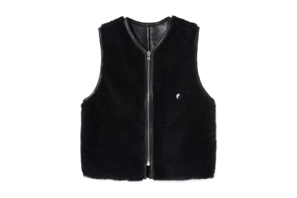 Our Legacy x Stüssy reversible shearling vest