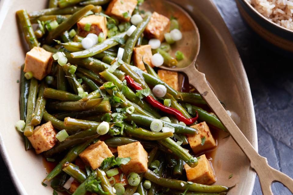 Manchurian Green Beans with Tofu