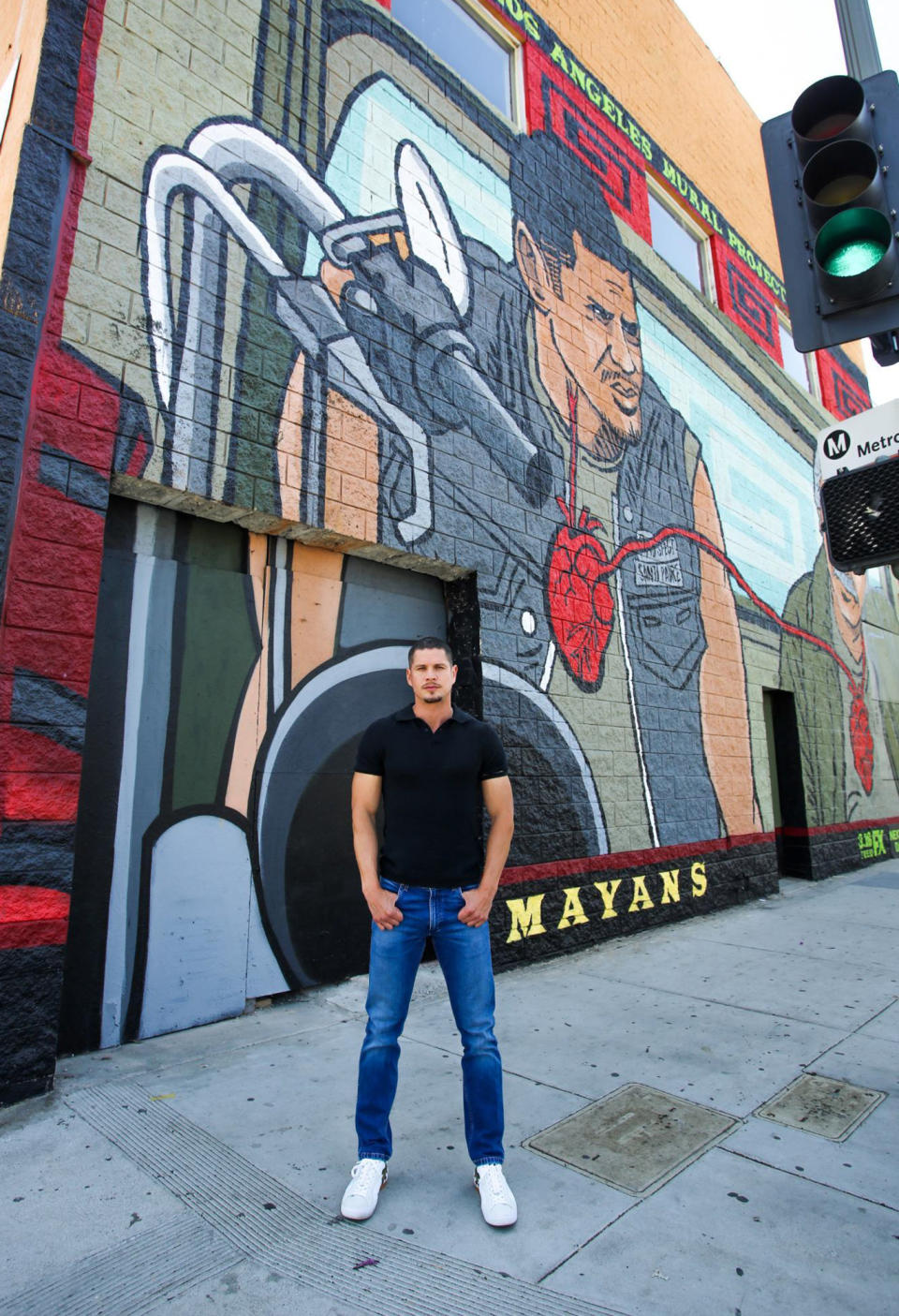 <p>J.D. Pardo stops by the Mayans M.C. Los Angeles Mural Project created by local Latinx artists in celebration of FX’s <em>Mayans M.C.</em> season 3 in L.A.</p>