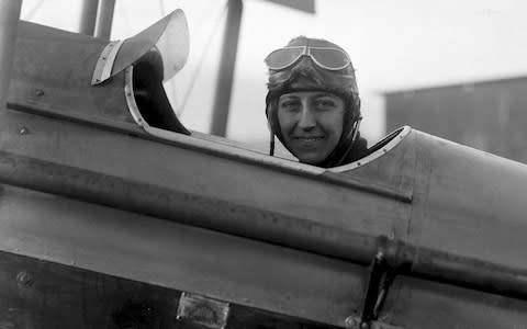 Amy Johnson, who became a national heroine in 1930 when she flew single-handed to Australia from London - Credit: PA