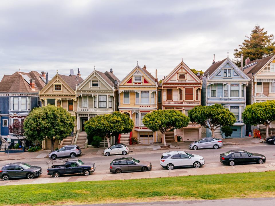 Houses located in San Francisco, California.