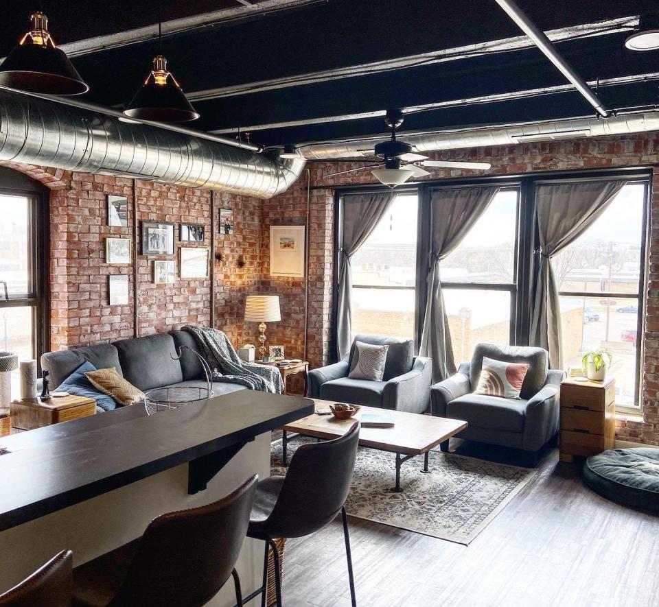A look at an apartment in the Lee Mercantile Lofts that have been developed at Santa Fe Avenue and Elm Street. Overland Property Group is hoping to begin work on the other buildings of the Lee complex to create similar housing units in addition to commercial space.