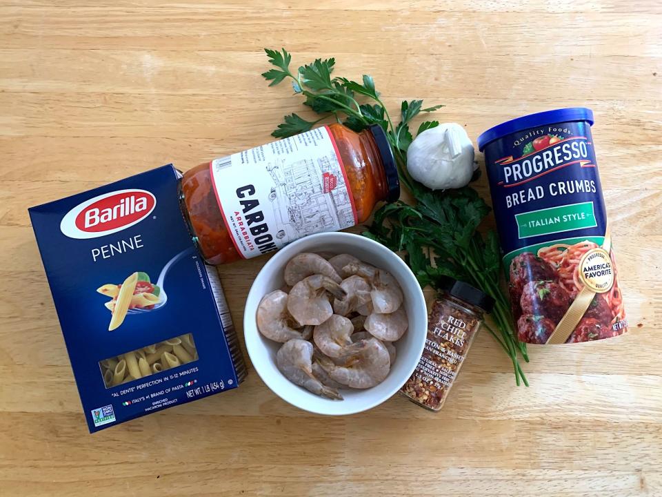 Ingredients for Mario Carbone's 15-minute pasta