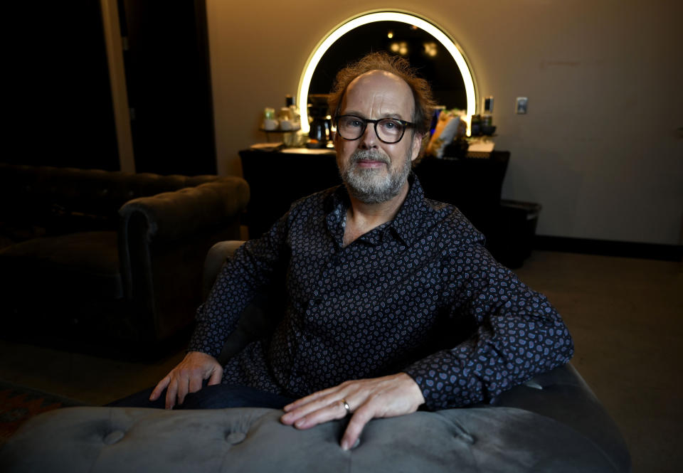 Page McConnell, keyboardist for the band Phish, poses for a photograph during an interview on Tuesday, April 16, 2024, in Las Vegas. (AP Photo/David Becker)