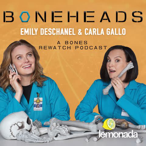 <p> Lemonada Media</p> Boneheads, the Bones rewatch podcast from Lemonada launches on Sept. 19