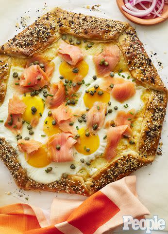 <p>Fred Hardy II</p> Everything Bagel Galette With Eggs & Smoked Salmon