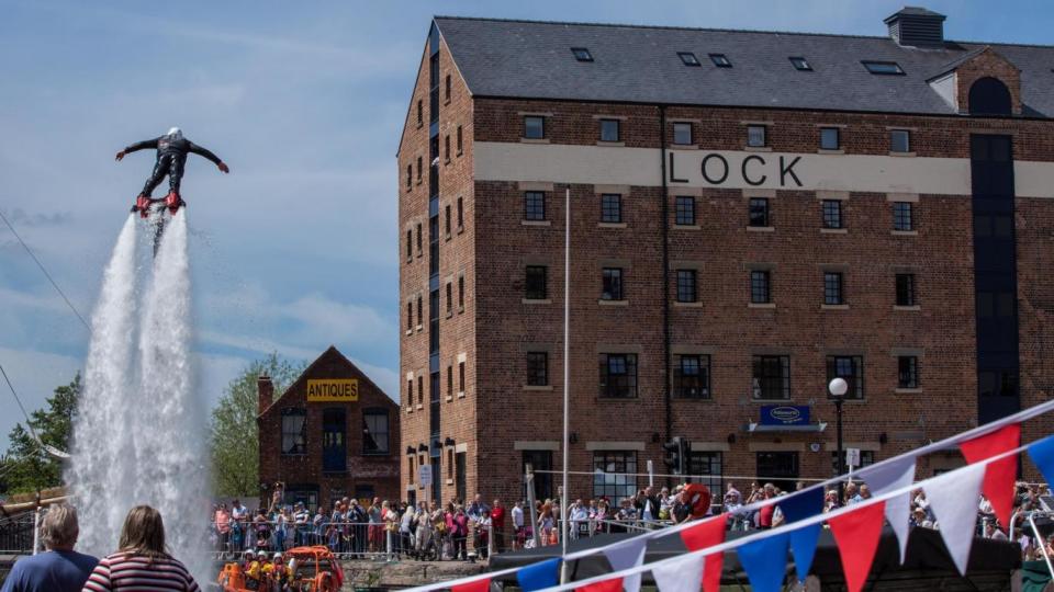 Sky high: Big Crazy Flyboarding in Royal Victoria Docks