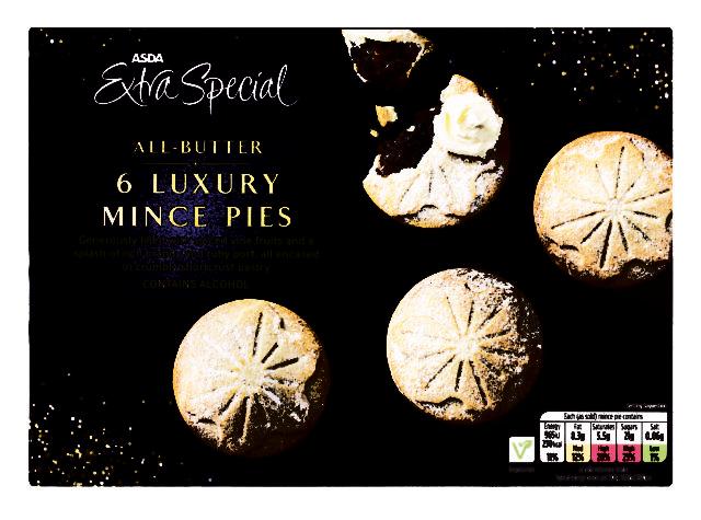 Asda's Christmas mince pies. (Asda/PA)