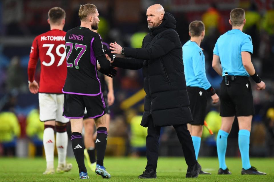 With United out of Europe, there are questions about Erik ten Hag’s ability to coach the team (AFP via Getty Images)