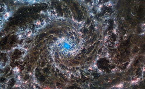 <span class="caption">Galaxy rotation has long perplexed scientists.</span> <span class="attribution"><span class="source">Nasa/James Webb Telescope</span></span>