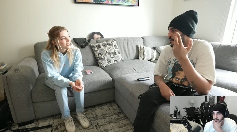 Grace Van Dien and FaZe Rain discuss the controversy in-person. 