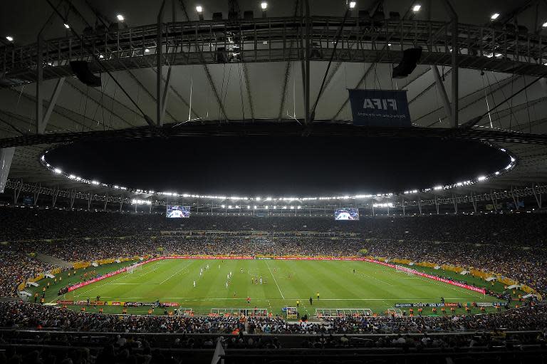 The FIFA Confederations Cup Brazil 2013 Group A football match between Mexico and Italy, held at Maracana Stadium in Rio de Janeiro on June 16, 2013