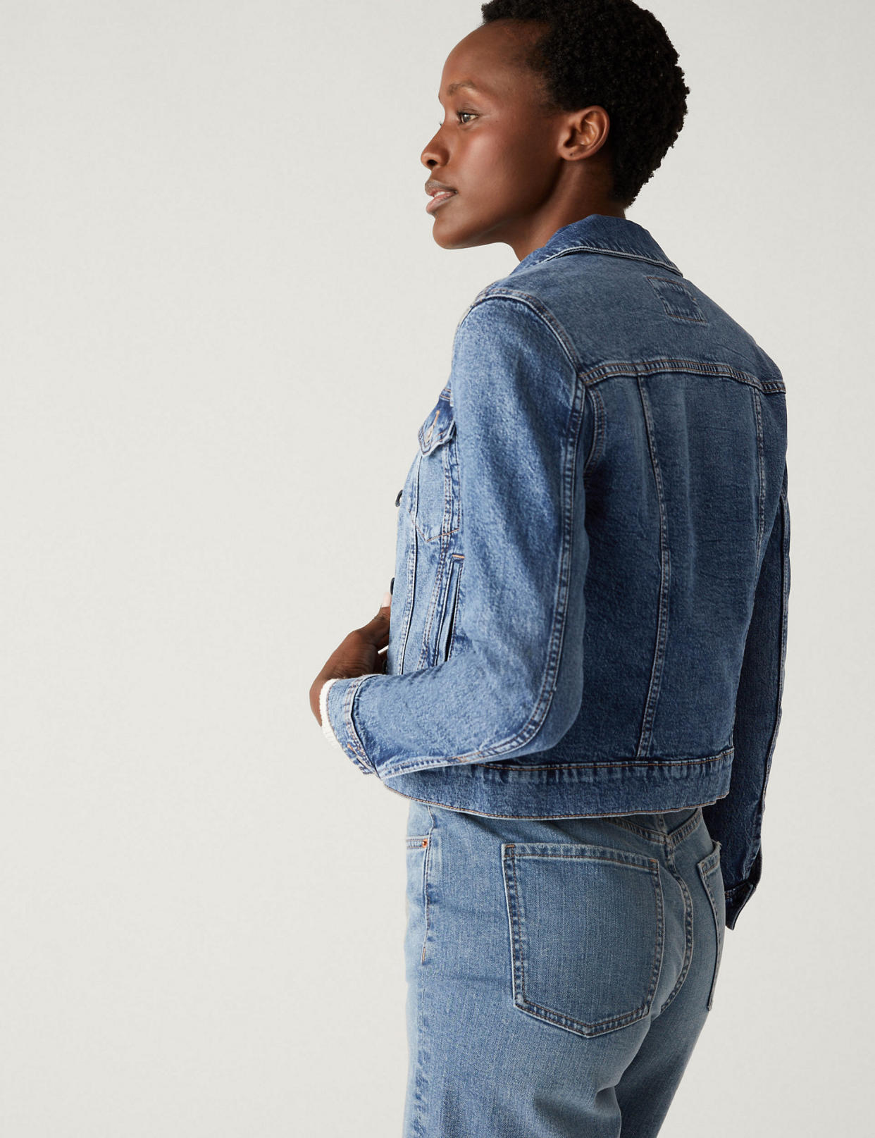 M&S shoppers claim this is the best denim jacket on the market. And we have to agree. (Marks & Spencer)