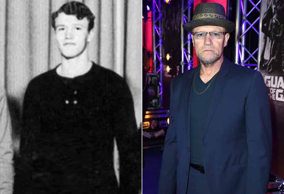 <p>Michael Rooker (Yondu) cuts a stout figure in this freshman-year photo from Wells High School in Chicago (Photo: Seth Poppel/Yearbook Library/Getty Images) </p>