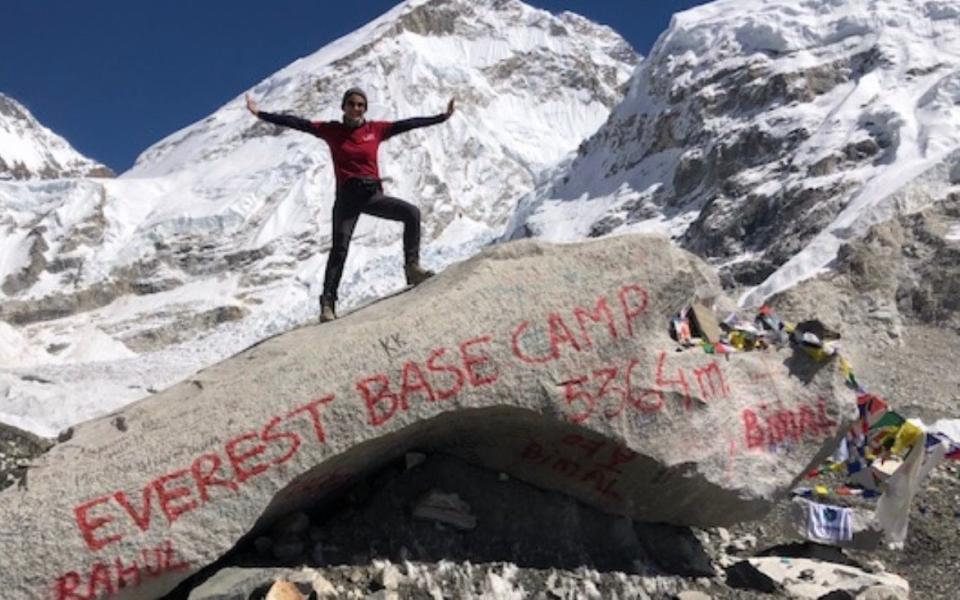 Alison headed to Everest base camp last October