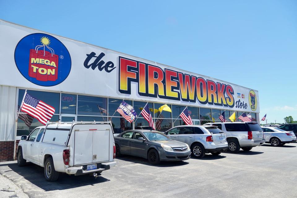 Stateline firework store in Middlebury, Ind., is ready for all the Fourth of July activities.