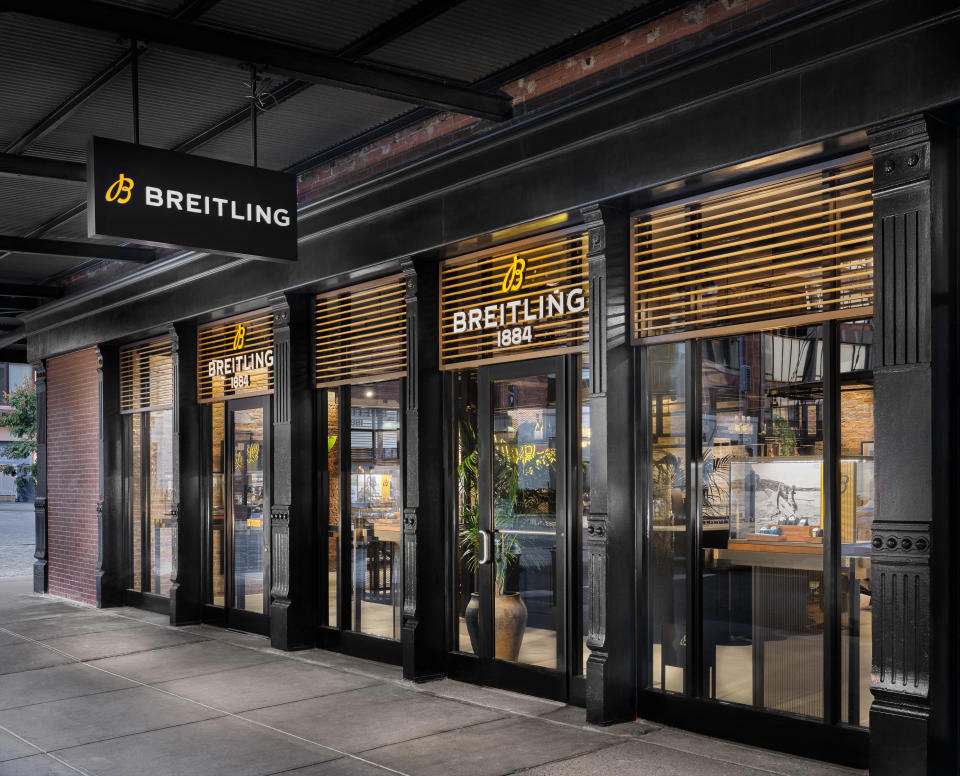 Breitling's newest location in NYC's Meatpacking District.