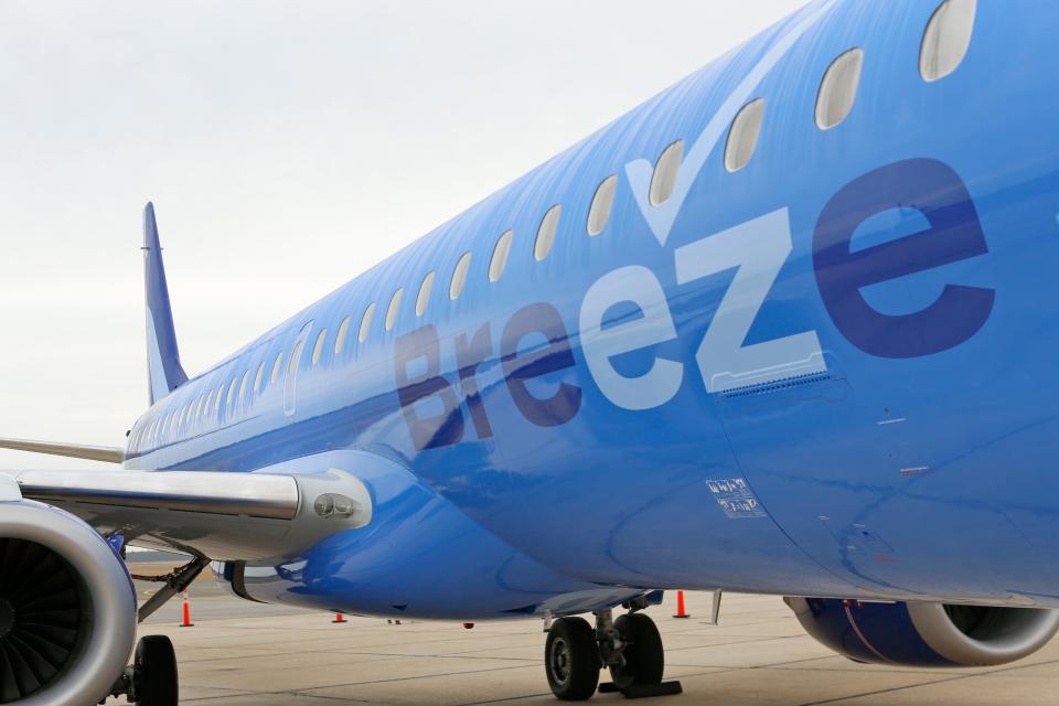Breeze Airways offers discounted seasonal flights from Columbus to several cities.