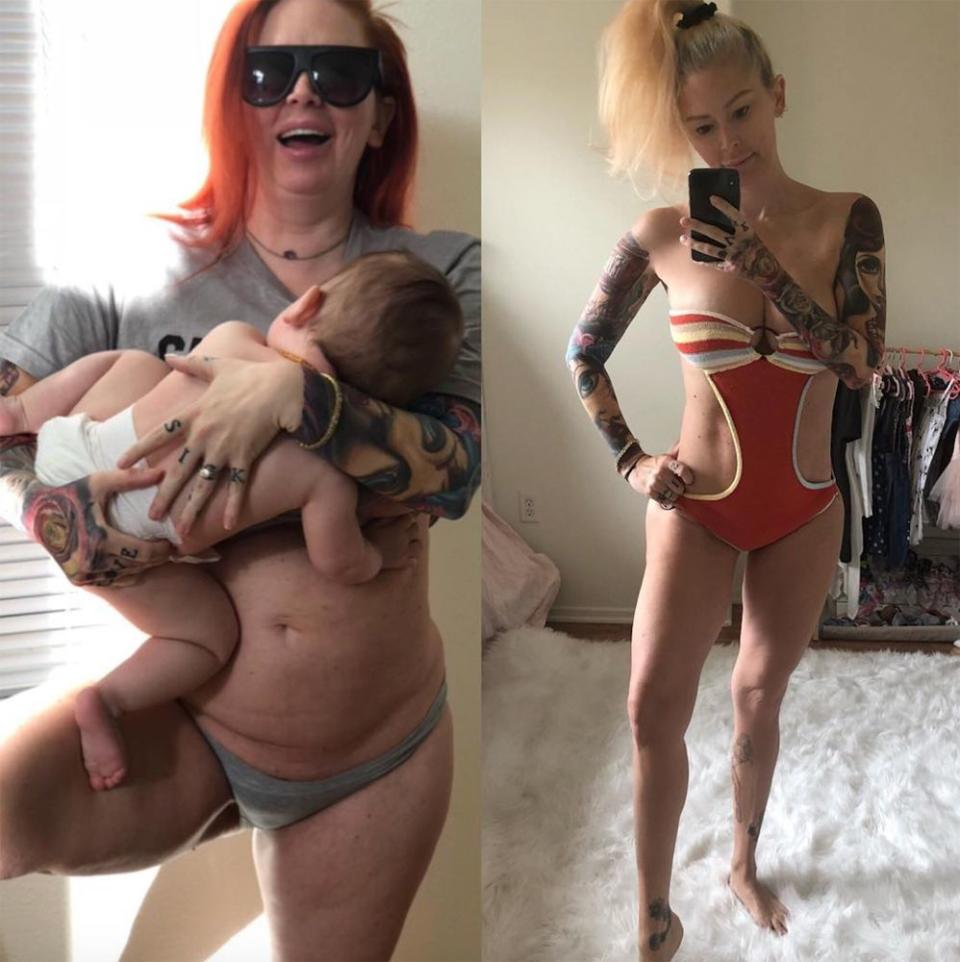 Jenna Jameson Shares Before and After Postpartum Photos