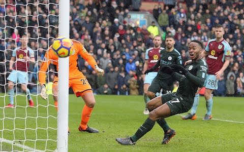 Raheem Sterling misses against Burnley - Credit: pa