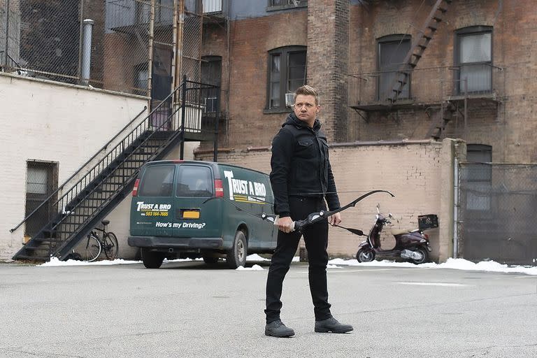 Jeremy Renner en la piel de Hawkeye