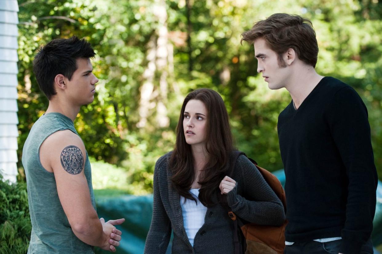 taylor lautner, kristen stewart and robert pattinson in twilight eclipse