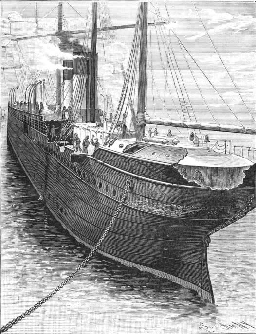 Damage sustained by the Britannic