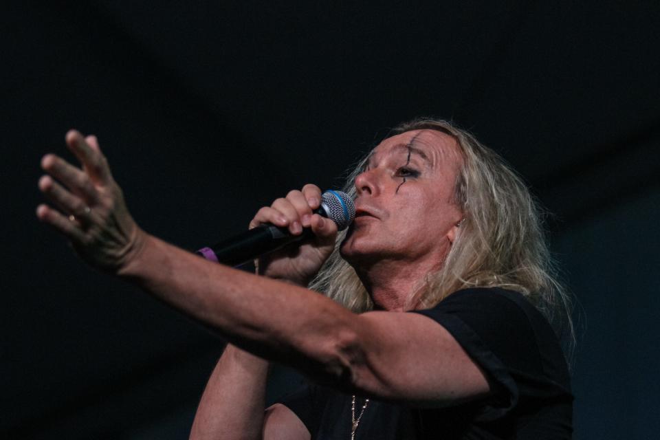 Robin Zander of Cheap Trick performs at Alice Cooper's Rock & Roll Fundraising Bash at the Las Sendas Golf Club in Mesa on April 27, 2019.