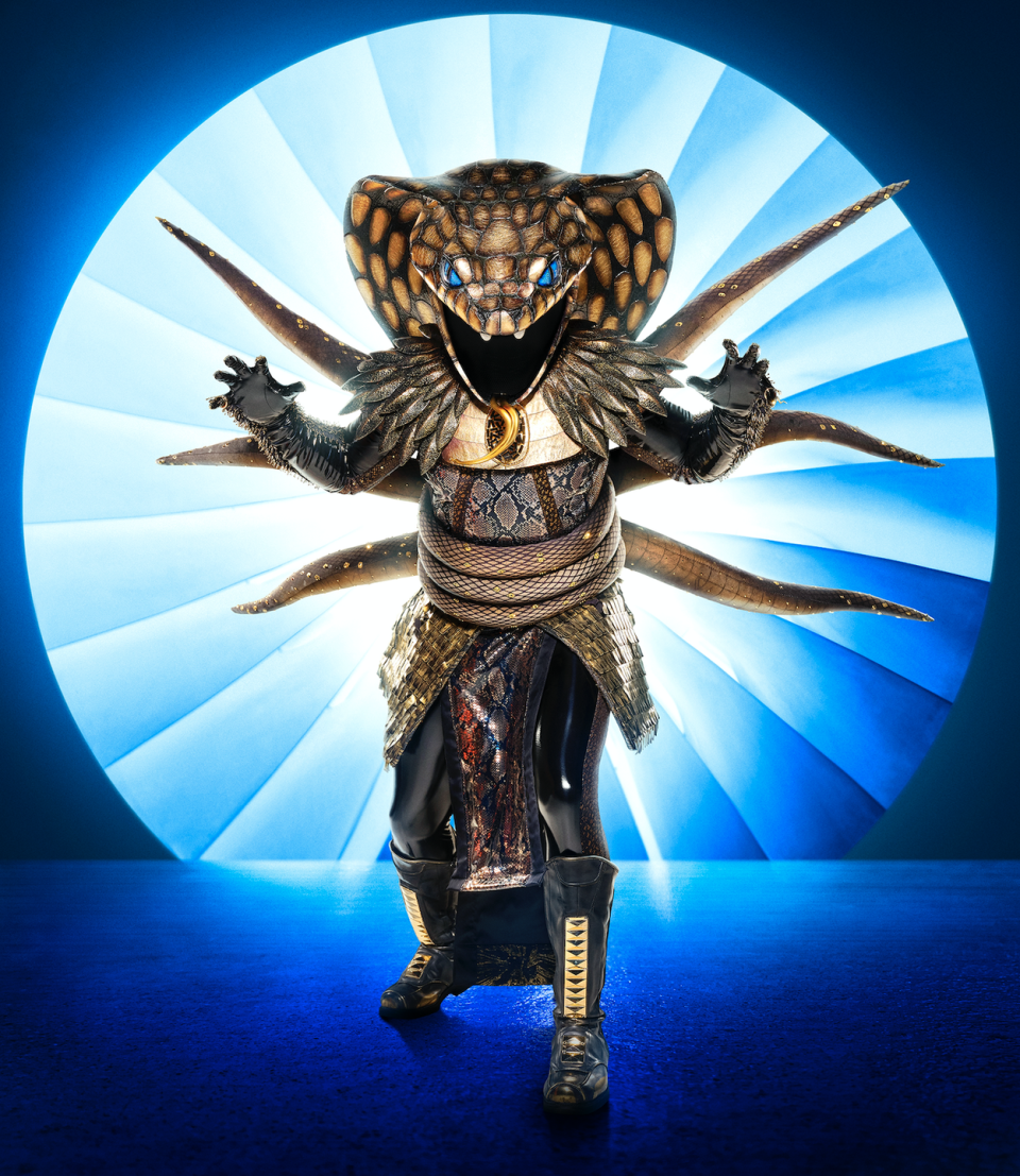 <p><strong><em>The Masked Singer</em> Revealed: </strong>Dr. Elvis Francois</p><p><strong>Clues:</strong> </p><p>1) Serpent wears snakeskin high boots with a large black and gold necklace.</p><p>2) For the snake's first official clue, Serpent says the prescription number to its identity is “#31118.”</p><p>3) An ambulance and scrubs appeared in Serpent's clue packages.</p><p><strong>Top Predictions: </strong>Leslie Odom Jr., Dr. Elvis Francois</p>