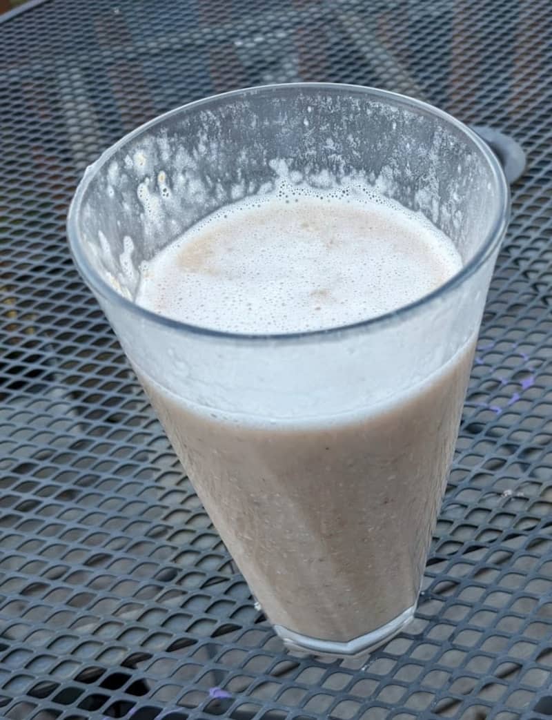 glass of milk shake