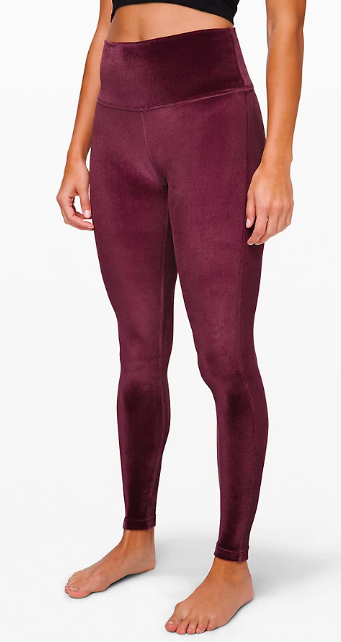 Lululemon Align Super High-rise Crop 23 *velvet In Garnet