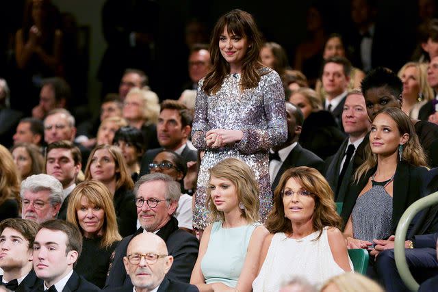 <p>NBCUniversal via Getty </p> Johnson at the 'Saturday Night Live' 40th anniversary special in 2015