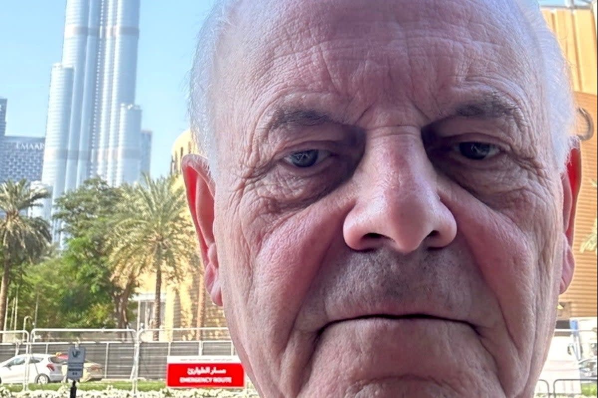 Ian MacKeller, 75, travelled to the UAE with his wife Carol, 71, during the festive period to visit their daughter and babysit her young child (Detained In Dubai / SWNS)