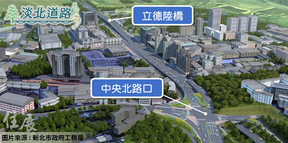  ▲淡北道路台北市路段示意圖(圖/新北市政府工務局)