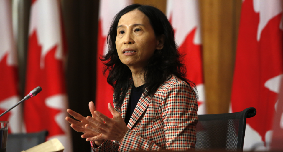 Theresa Tam, Canada's chief public health officer now recommends 3-layer non-medical masks (Getty Images)